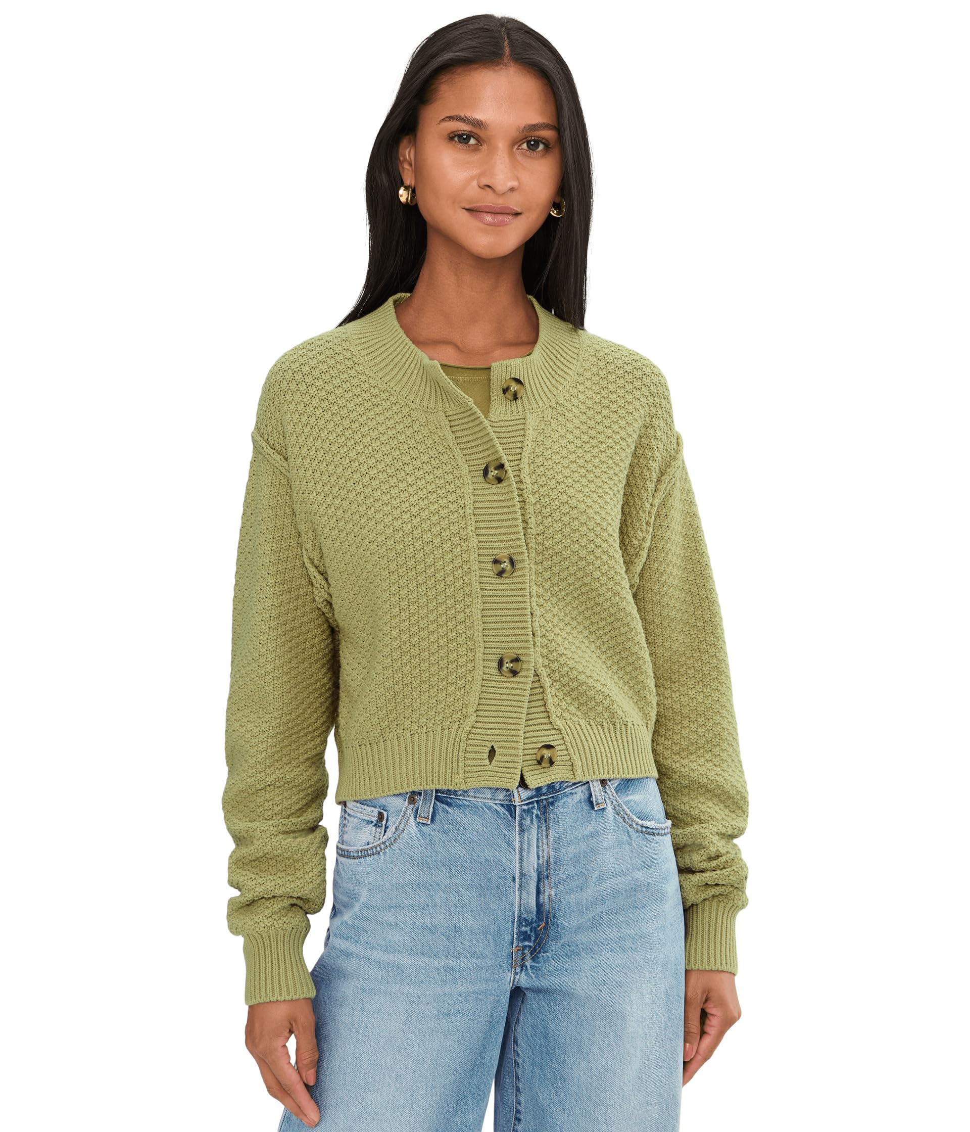 Free People Womens Lila Cardi Whispering Willow Small
