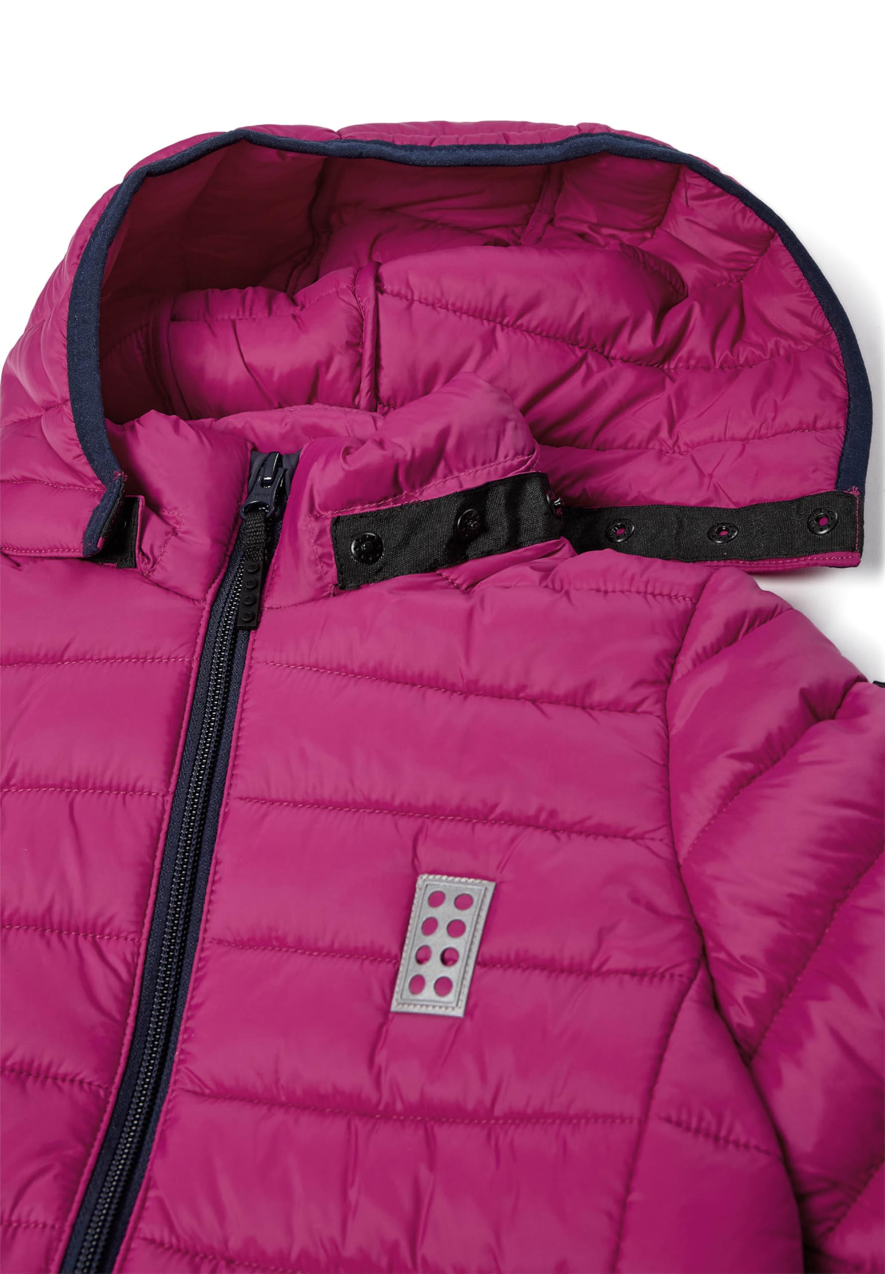 Kabooki LEGO® Gefütterte Jacke für Kinder - Winddichte Frühlings- und Herbstjacke mit Abnehmbarer Kapuze und Reflektoren | Bequeme LEGO® Jacke für Mädchen und Jungen