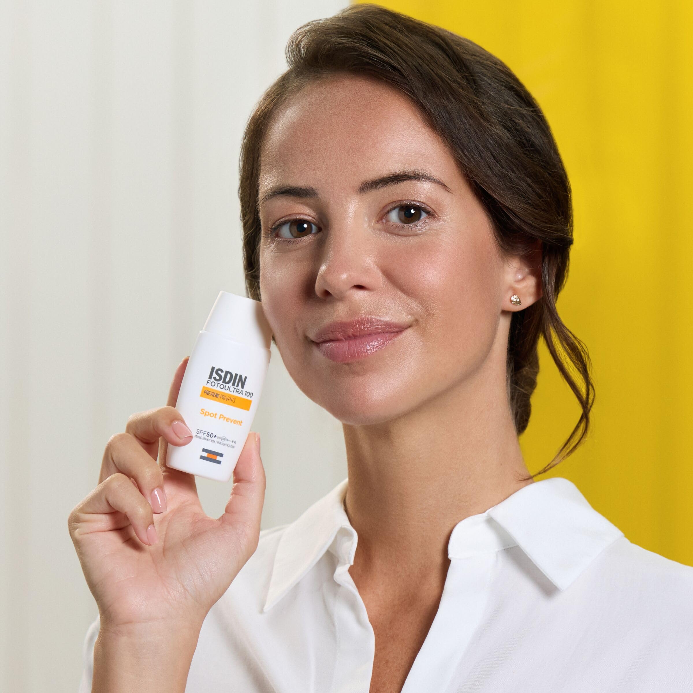 ISDIN Fotoultra 100 Fotoultra Spot Prevent SPF 50+ Protector Solar Facial Que Ayuda A Prevenir Manchas Solares Con Alta Protección UVB/UVA, Crema Solar Que Protege, Previene Y Unifica El Tono -50 ml