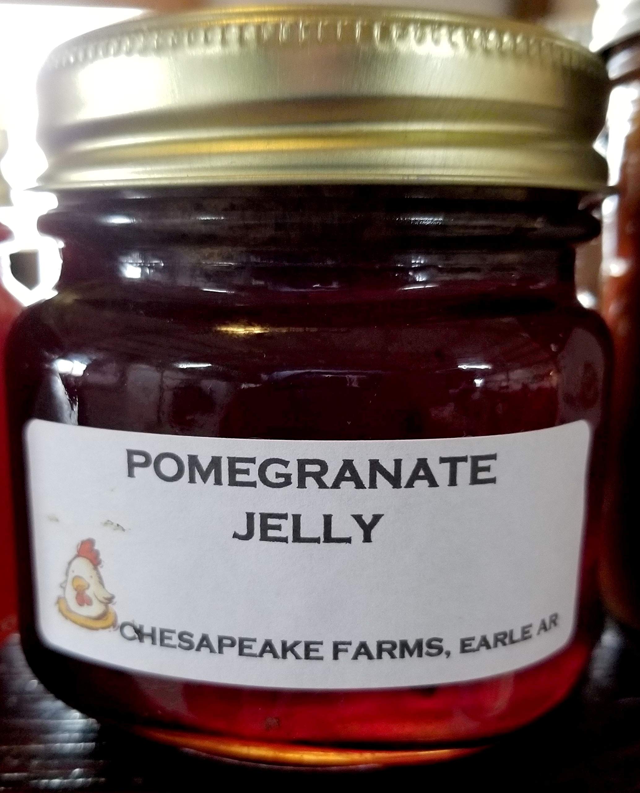 POMEGRANATE JELLY 8 OZ ORGANIC LOCAL MADE BATCHES ARTISANAL BATCHES SEASONAL FRUITS GLUTEN FREE VEGAN FRIENDLY
