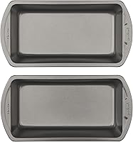 GoodCook Nonstick 8x4 Inch Loaf Pan Set of 2 - Heavy-Duty Steel Bakeware, Even Heat, Dishwasher Safe for Meatloaf, Bread, Casserole