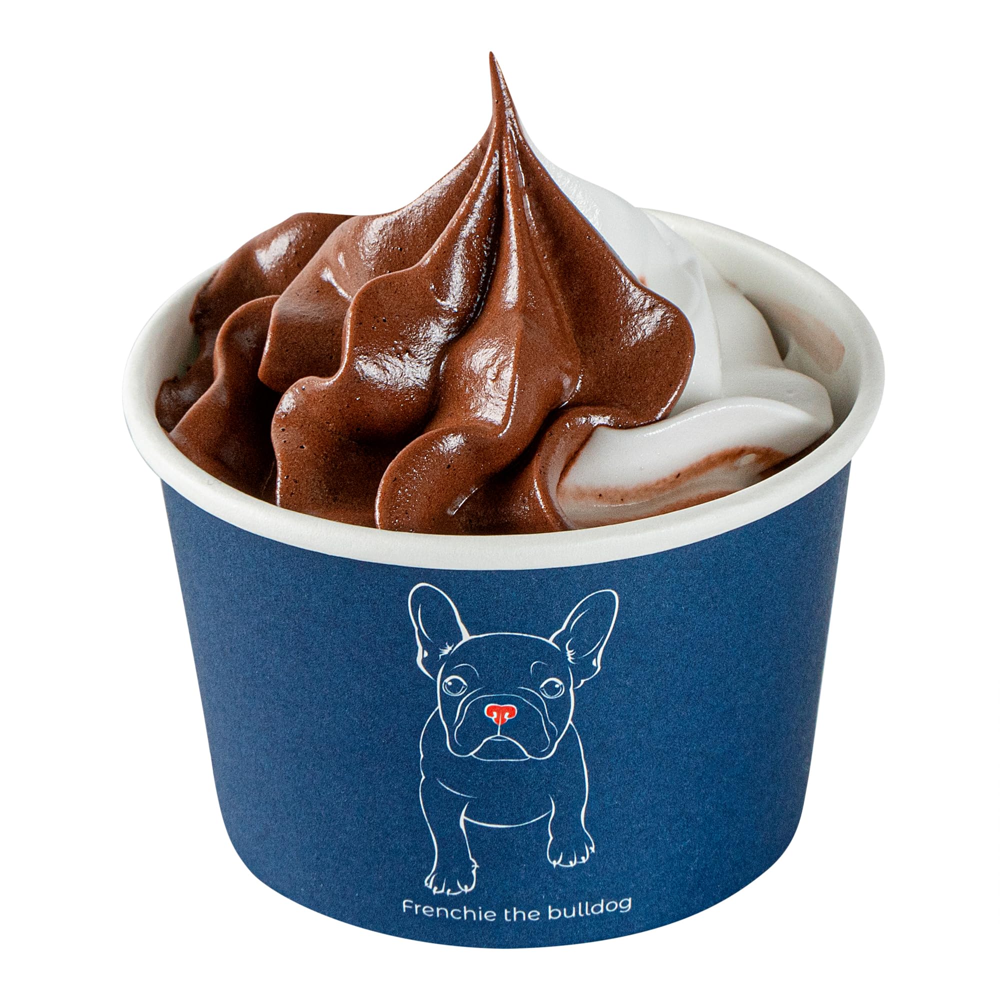 Restaurantware Coppetta - Vasos de postre de 4 onzas, 50 vasos desechables para helado, tapas se venden por separado, cuencos de papel francés para yogur congelado, para alimentos fríos y calientes
