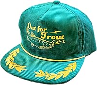 Vista 51 de ThatsRad Out for Trout Corduroy Snapback Sombrero Gorra Pesca con Mosca Pescador