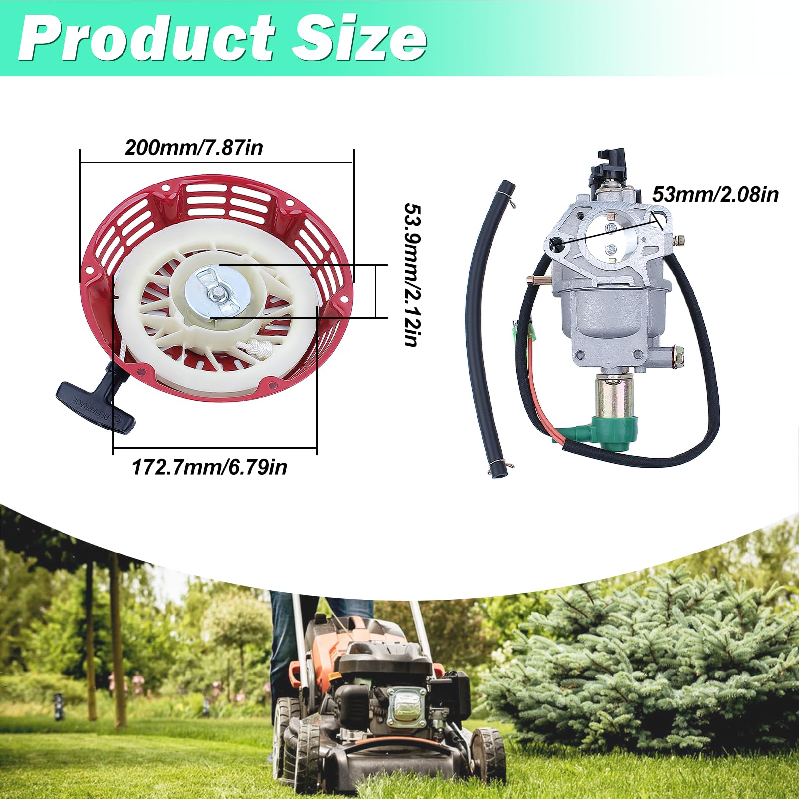 PETSTIBLE Carburetor Recoil Ignition Coil Kit Carburetor Recoil