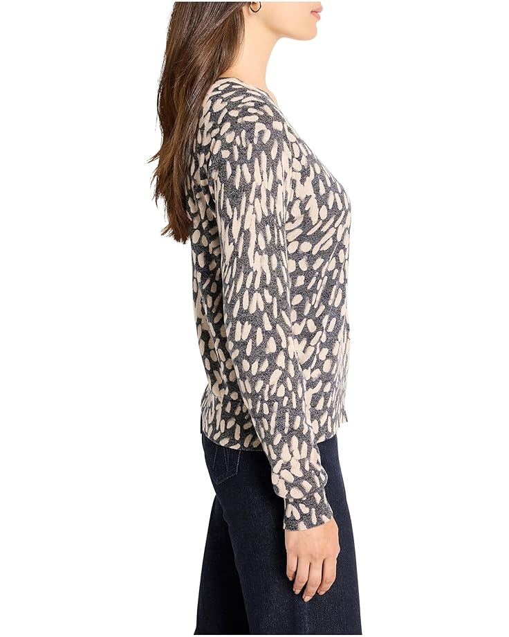 NIC+ZOE Petite Wild Dot Buttoned Up Pullover Sweater - #2 of 4