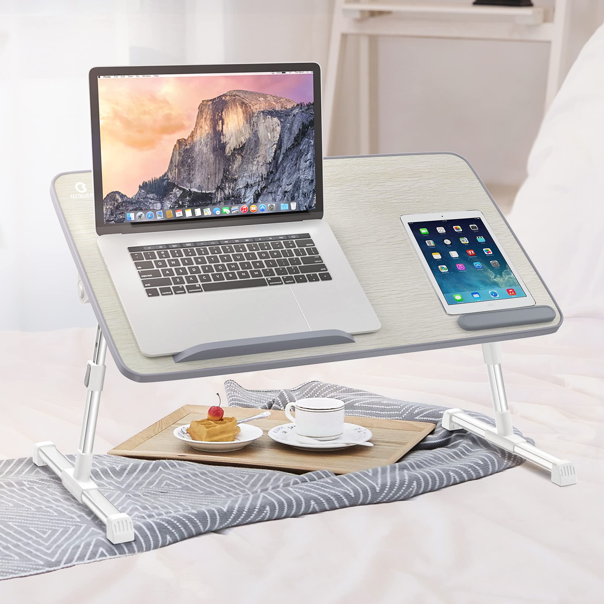 NEQUARE Laptop Bed Tray Table, Adjustable Laptop Table for Bed