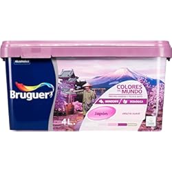 Pintura De Revestimiento Interior Bruguer Colores del Mundo, Pintura acrilica para paredes monocapa Japón Violeta Suave 4 L