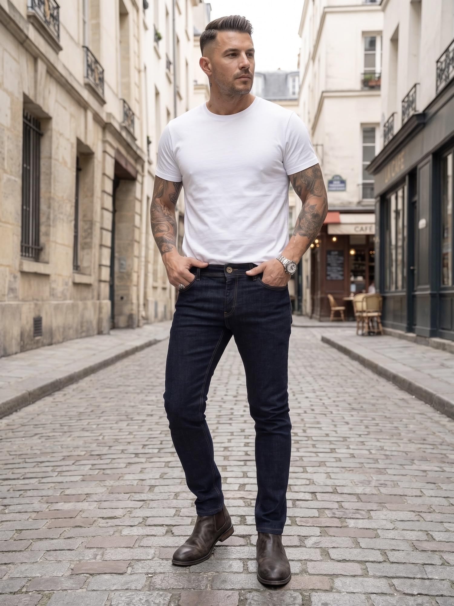 Rock Creek Jeans Herren Hose Slim Fit Stretch Denim M46