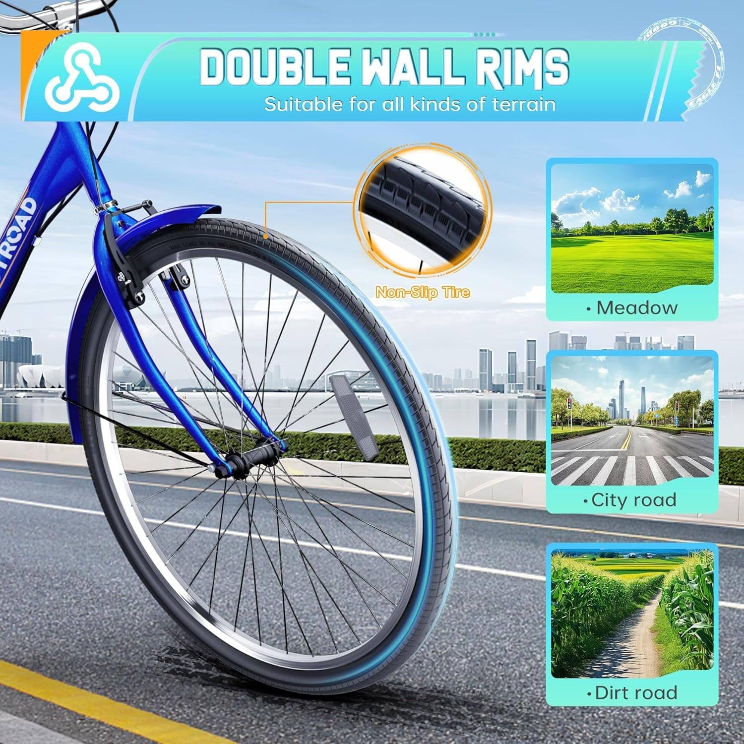Tricycle Électrique pour Adultes,Roues De 24“,Vélo À Trois Roues pour Adultes Et Seniors,Tricycle Adulte,3 Modes De Conduite,Siège Réglable,Capacité De Charge De 180Kg,Conduite Fluide