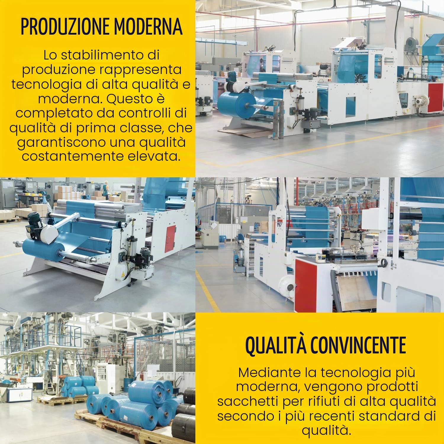 Sacchi per spazzatura 120 litri blu - 150 pezzi - estremamente resistenti agli strappi - sacchi per rifiuti - sacchi per rifiuti XXL - tipo 100 extra - Sacchi per spazzatura 120 L