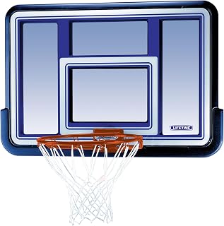Lifetime 73650 44-Inch Shatterproof Polycarbonate Basketball Backboard & Slam-It Rim Kit - Wall Roof Mount
