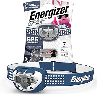 ENERGIZER Farol de LED inteligente com ativação por voz, ultra brilhante 500+ lúmens, IPX4 resistente à água para acampar, casa, falta de energia de emergência (pilhas incluídas)   ENERGIZER Farol de LED inteligente com ativação por voz, ultra brilhante 500+ lúmens, IPX4 resistente à água para acampar, casa, falta de energia de emergência (pilhas incluídas)