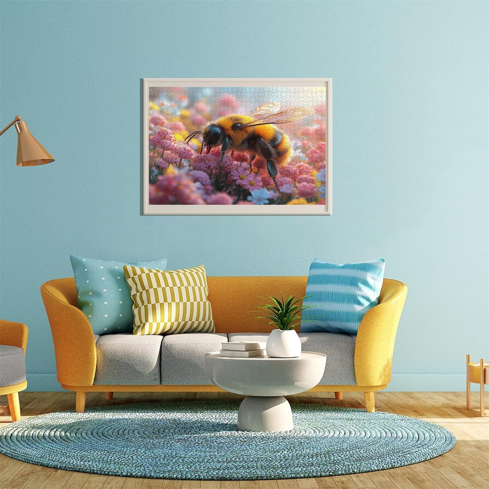 Puzzle Erwachsene 2000 Teile Biene Blume Educa Jigsaw für Kinder ab 8 Jahren Mädchen Jungen, Erwachsene Impossible Klassische Puzzles Schwer, Anspruchsvoll Spielspaß, Als Geschenke 70x99cm t-722