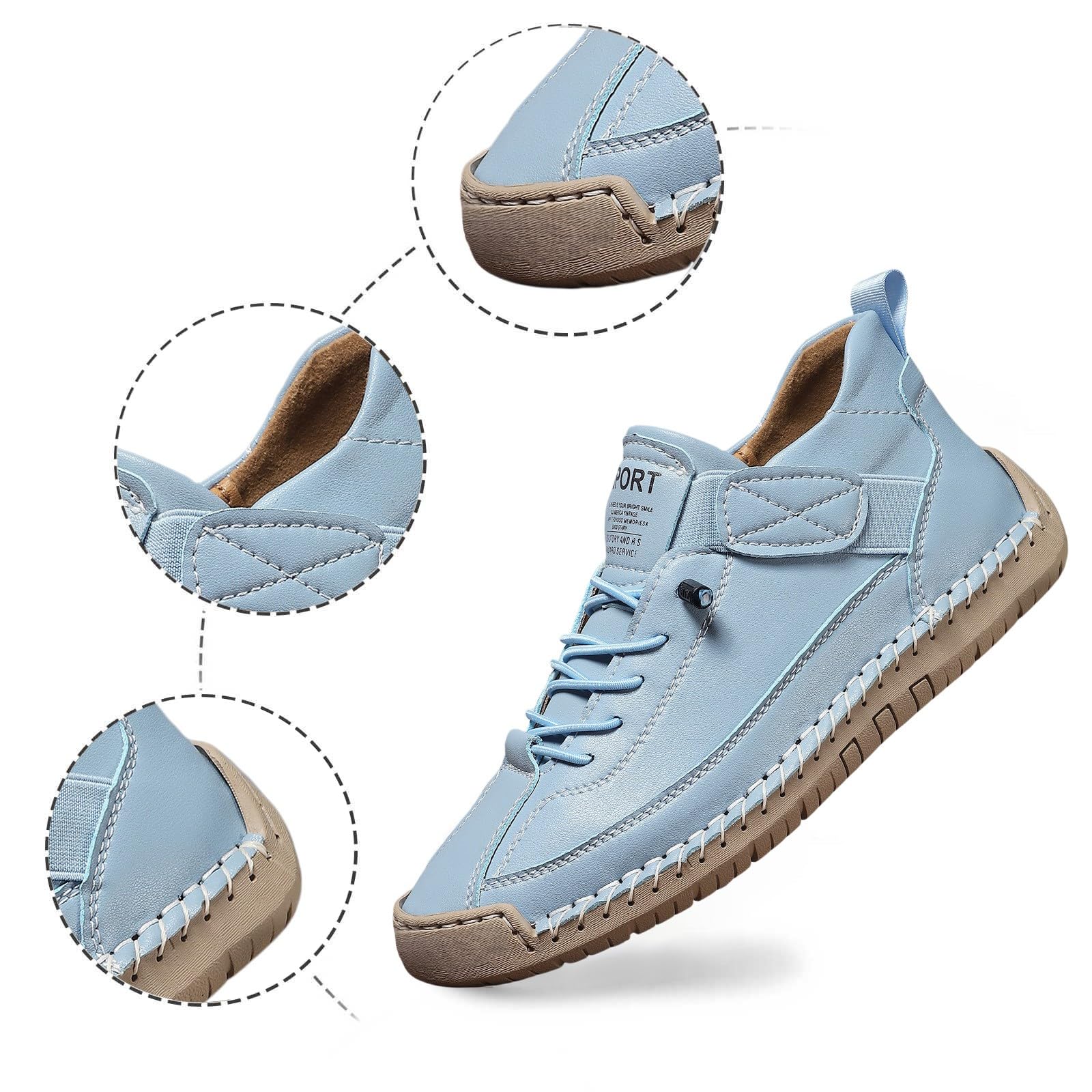 Scarpe da ginnastica da donna senza lacci stile a piedi nudi scarpe da passeggio casual vestibilità larga leggere traspiranti scarpe ortopediche rosa