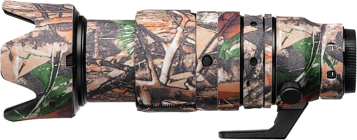 easyCover Neoprene Lens Protection Lens Protection Compatible with Nikon Z 100-400mm f/4.5-5.6 VR S Forest camouflage