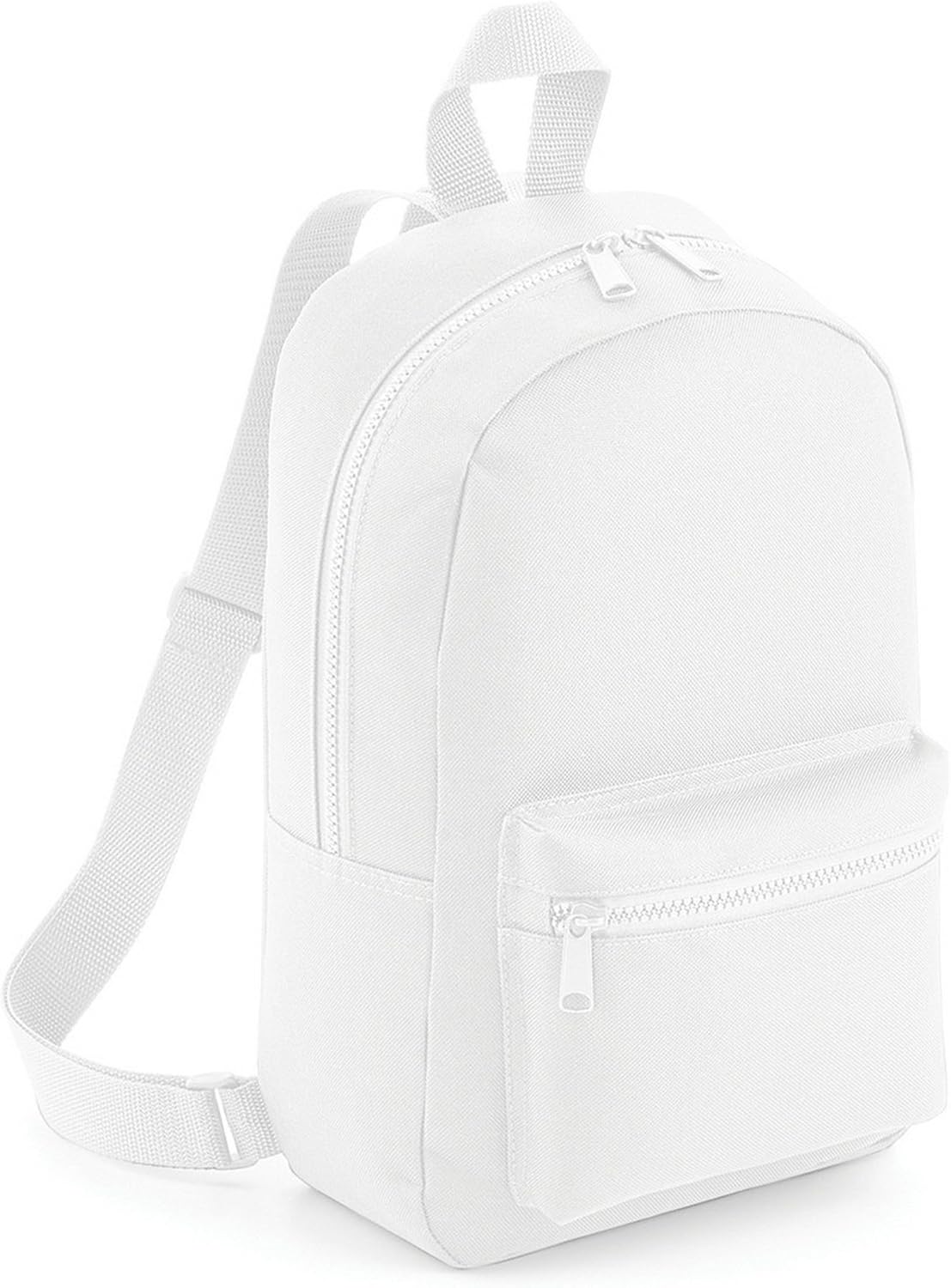 BagBase Mini Essential Knapsack Bag (One Size) (White
