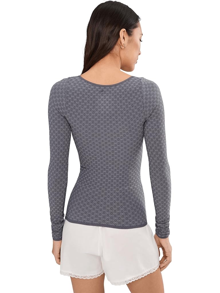 Brown Free People Love Letter Long Sleeve