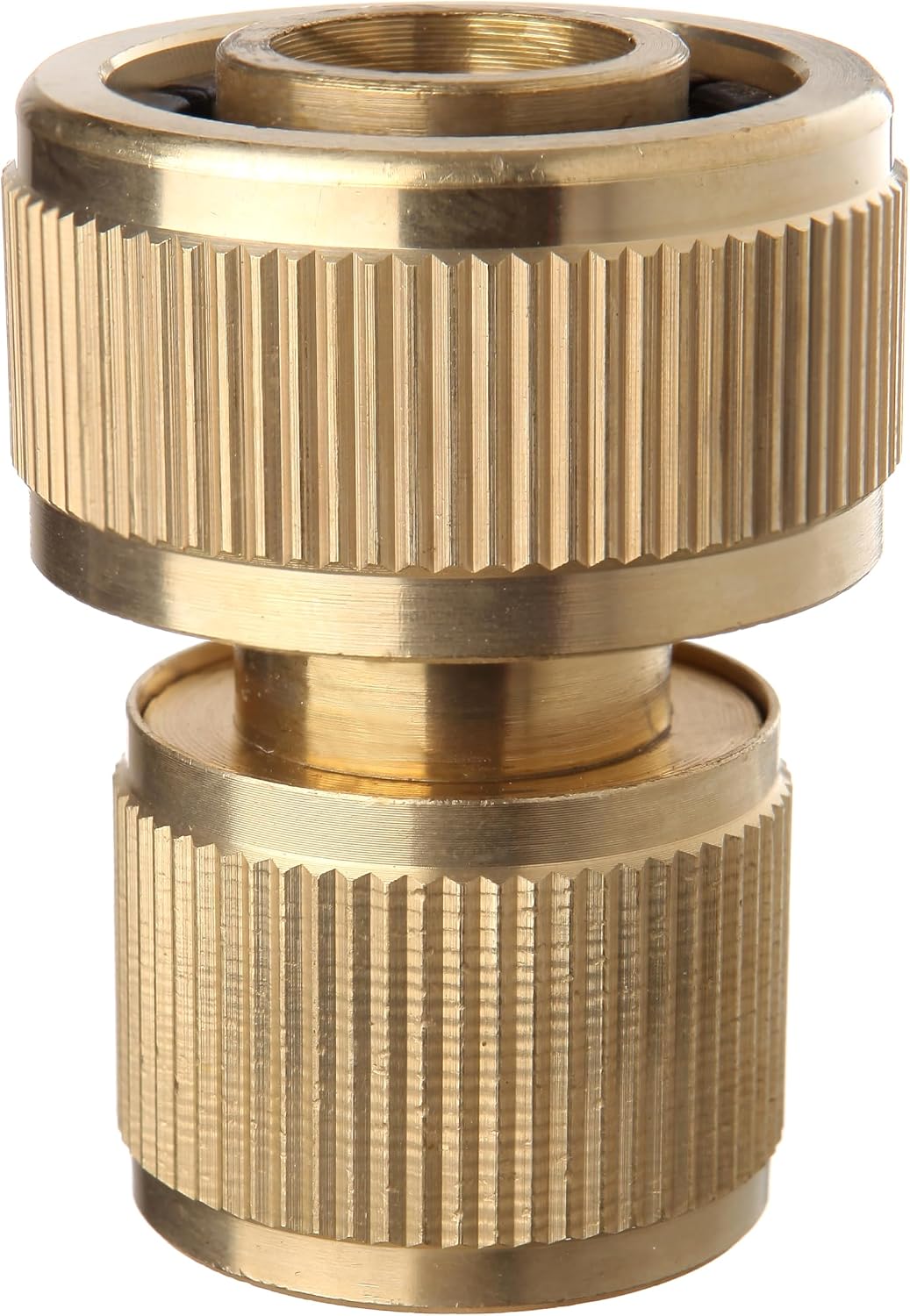 TATAY Quick Hose Connector 1/2" (12,5mm) - 5/8" (15mm) Metal Soft, Universal Fitting, Easy Installation, Stainless and Corrosion Resistant, Silver - Black