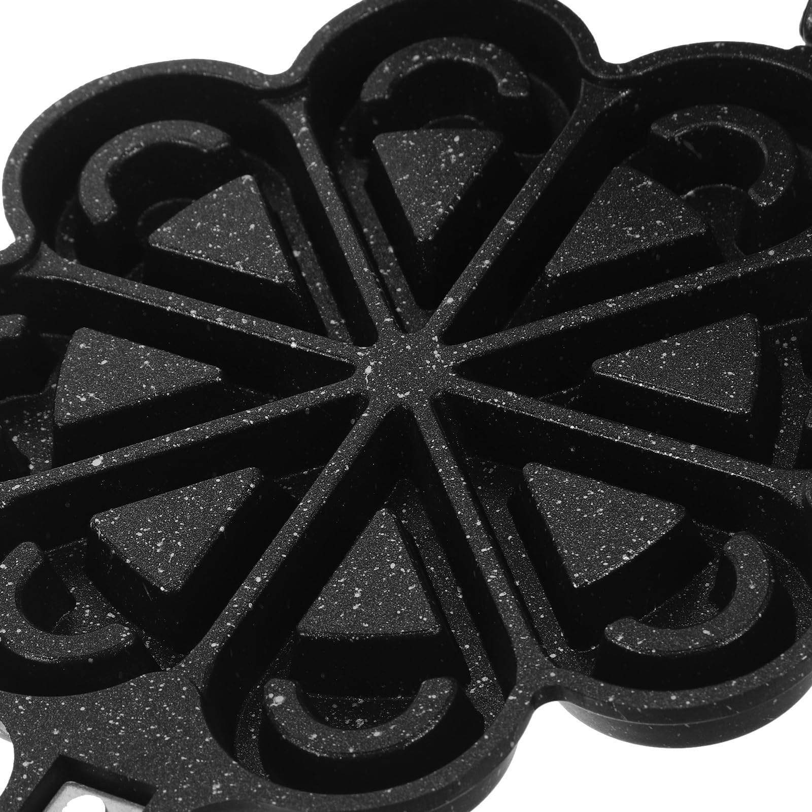 Gatuida Molde para Hornear Gofres Forma de Corazón de Aluminio
