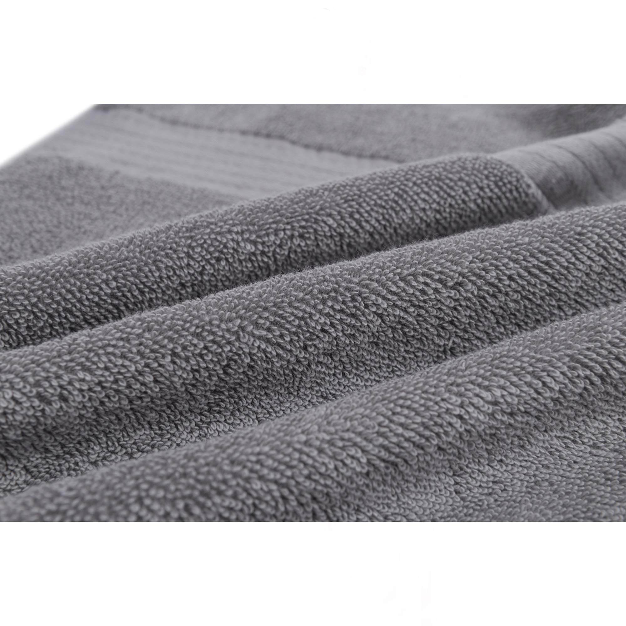 alpine swiss Ensemble de Serviettes 100% Coton 2 pièces Serviettes de Bain Douces et absorbantes 500 GSM 30" x 55" Gris