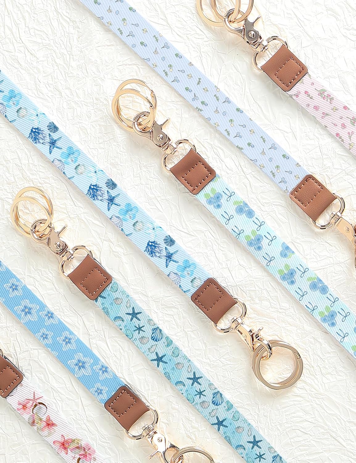 Lanyards for ID Badges, Cute Lanyard for Keys with Metal Hook Long Neck Keychain Strap for Women - Image 6