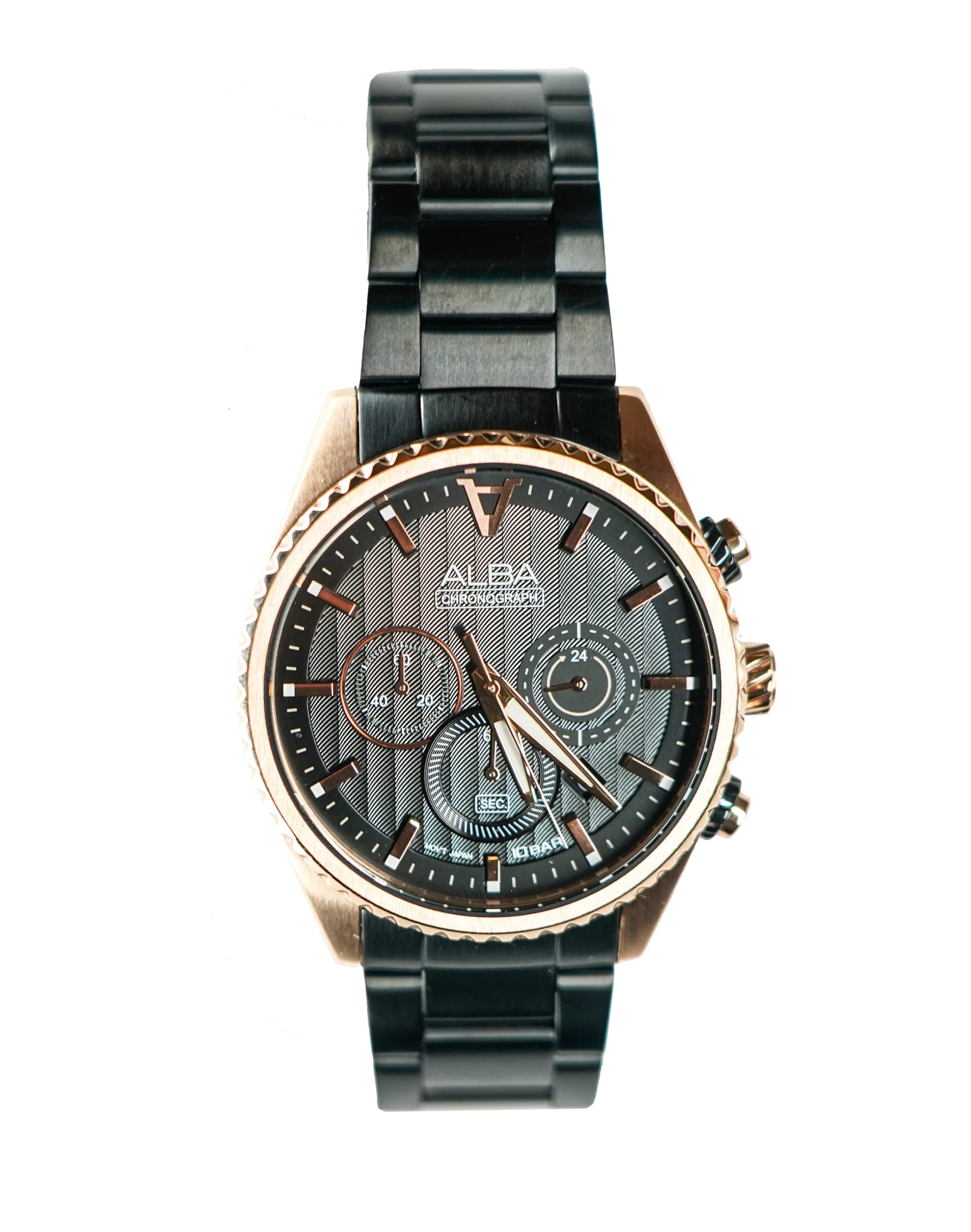 Alba Stainless Steel Analog Black Dial Men Watch-At3H80X1, Black Band (B0BKFZFVHM) Amazon Price History, Amazon Price Tracker