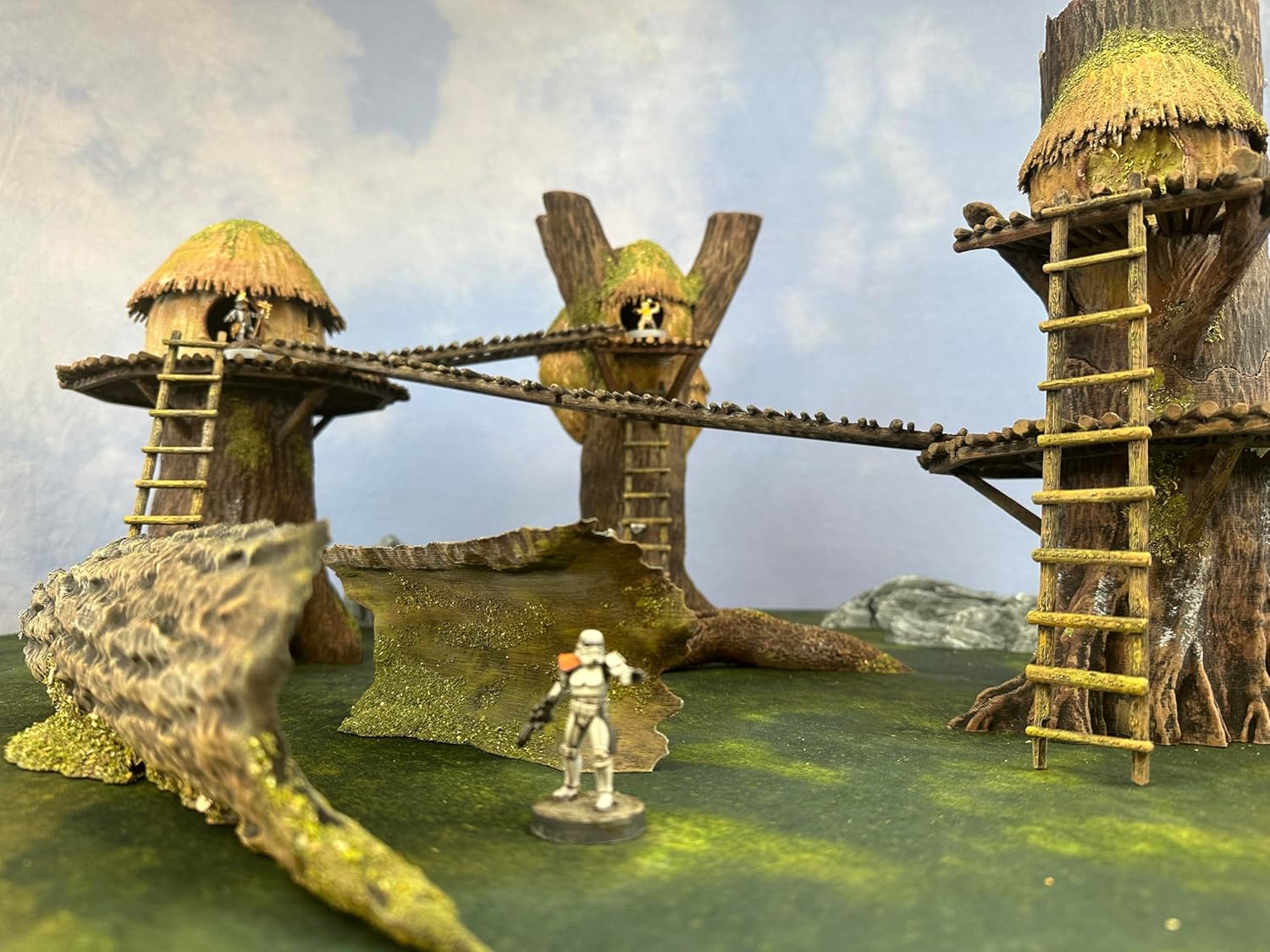 Legion Terrain - Forest Village 3'x3' Table - Miniature Tabletop Wargaming Terrain (Painted)