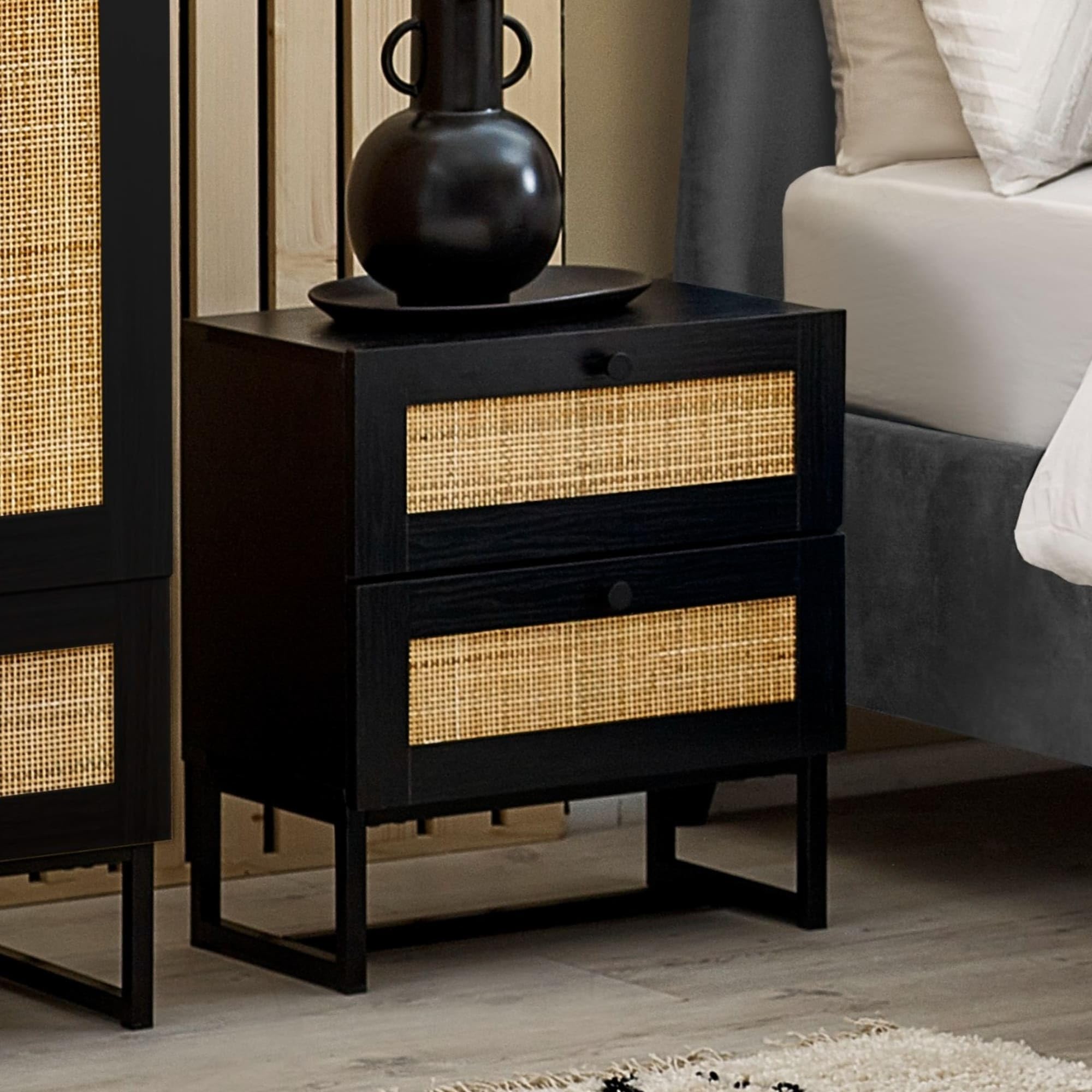Julian Bowen Padstow 2 Drawer Bedside Table