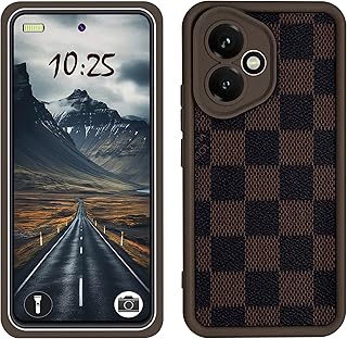 جراب حماية ماجيك سيليكون مضاد للصدمات مع حماية للكاميرا وظهر بنمط ثلاثي الأبعاد لموبايل هونر 400 شبكة الجيل الخامس 5G (لوح بني)