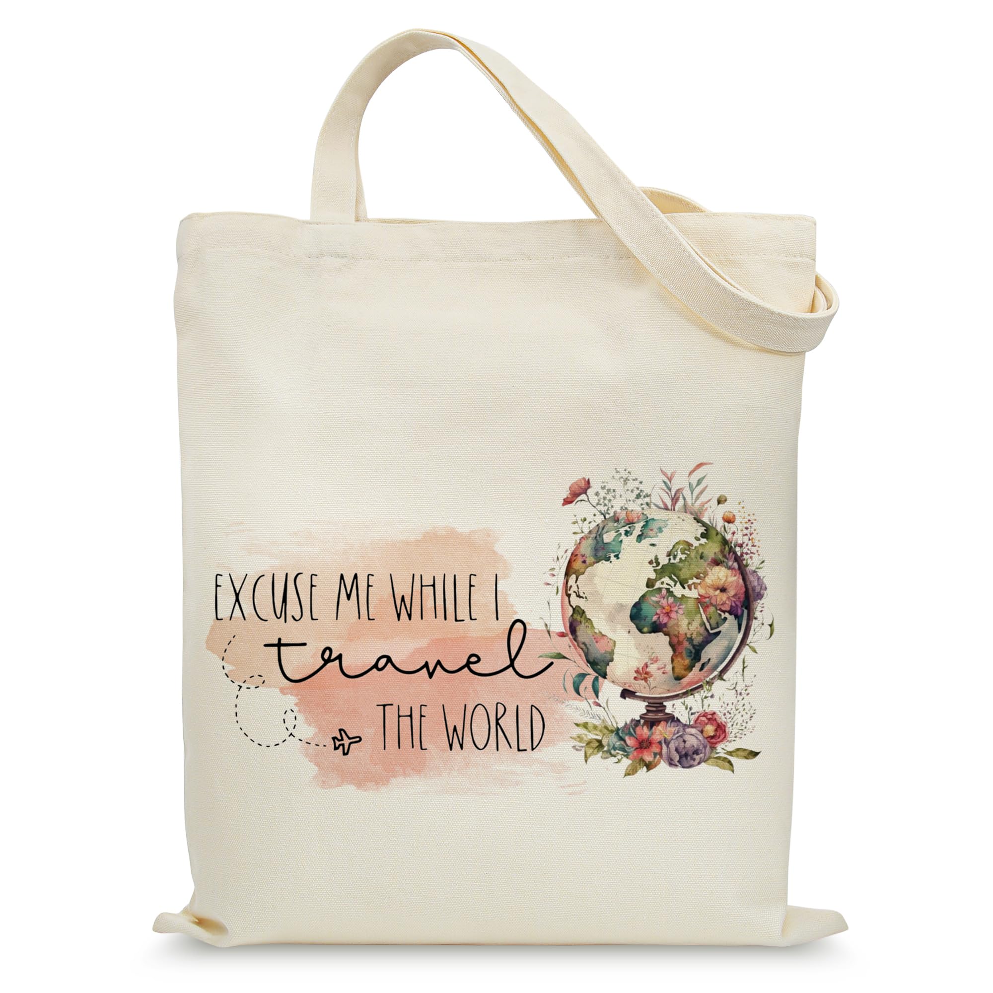 KONSOM Aesthetic Tote Bag for Women with Inner Pocket, Canvas Cotton Shopping Bag for Girl Sister Daughter Mom Friend Teacher