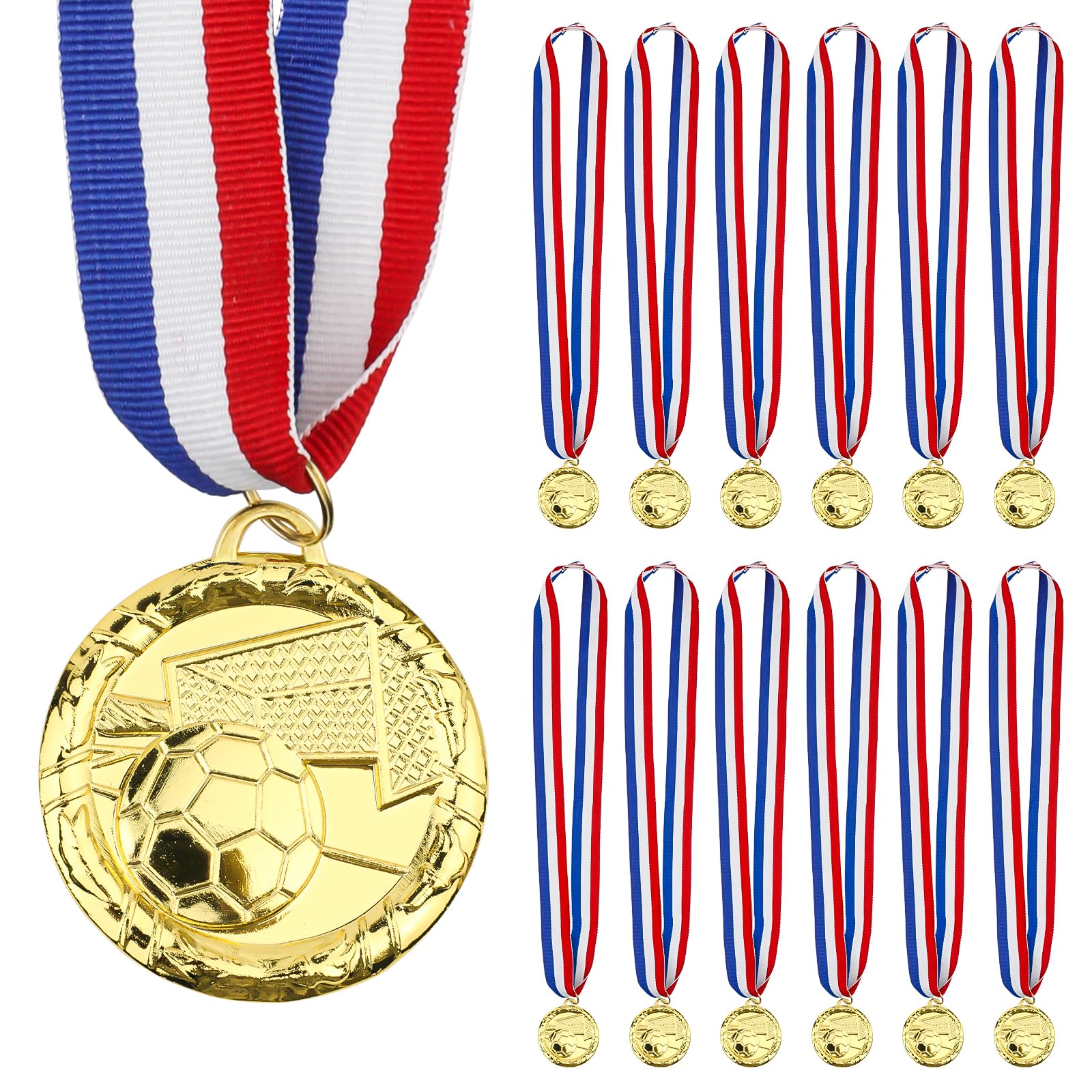 Medaglie d'oro per premi, primo vincitore medaglie per sport, competizioni, feste, stile olimpico, 5 cm