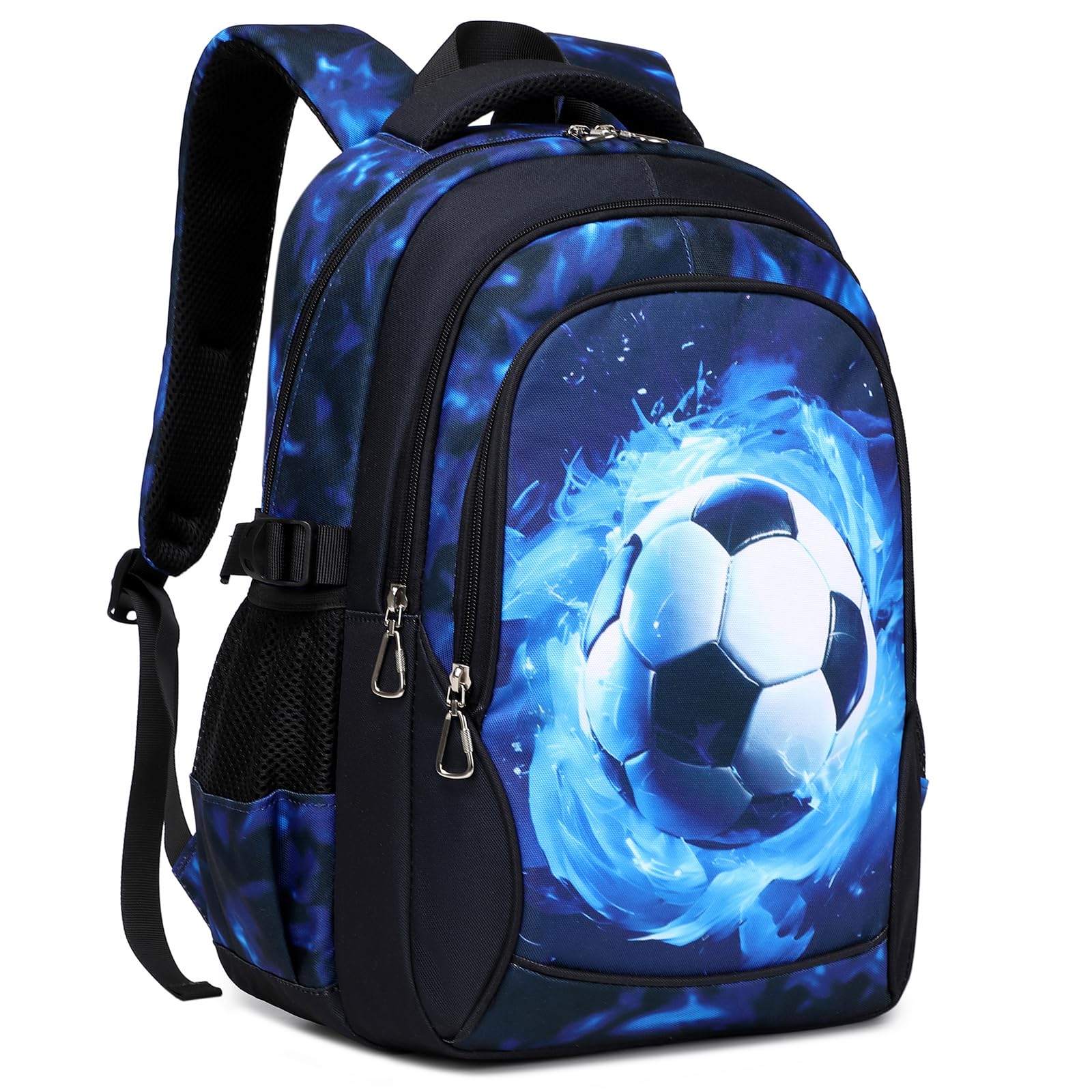 Backpack for Boys Elementary Middle School Bags for Boy Kids Bookbags Teenager Casual Daypack Water Resistant Football Backpack