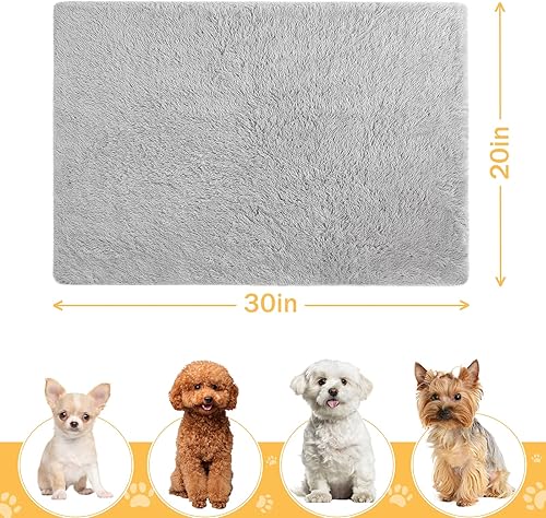 Miniatura 4 de LOCHAS Manta mullida de lujo para perro, extra suave y cálida de forro polar Sherpa para perros y gatos, funda de felpa de piel sintética para