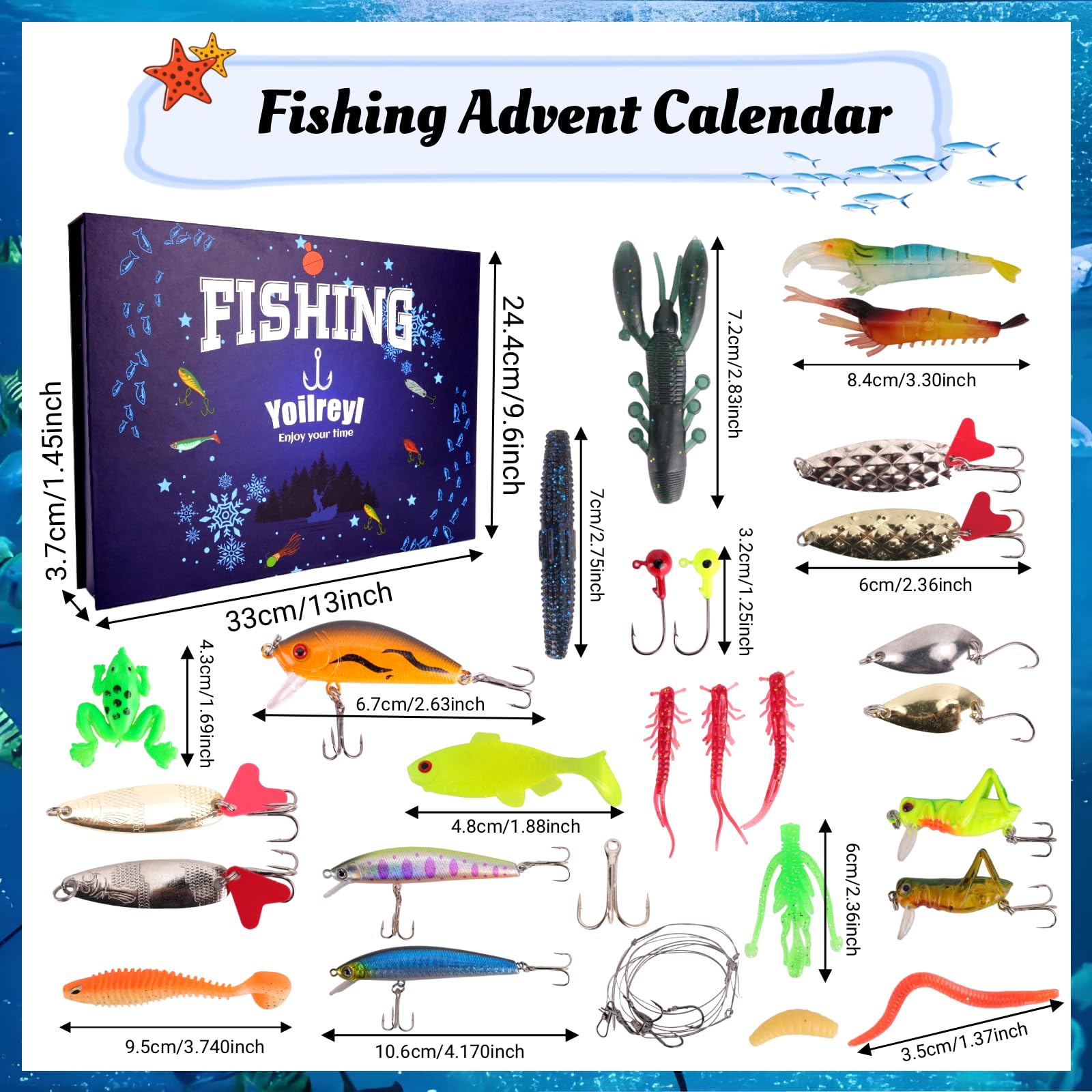 Fishing Advent Calendar 2025 for Men Fishing Lure Advent Calendar Men - Image 3