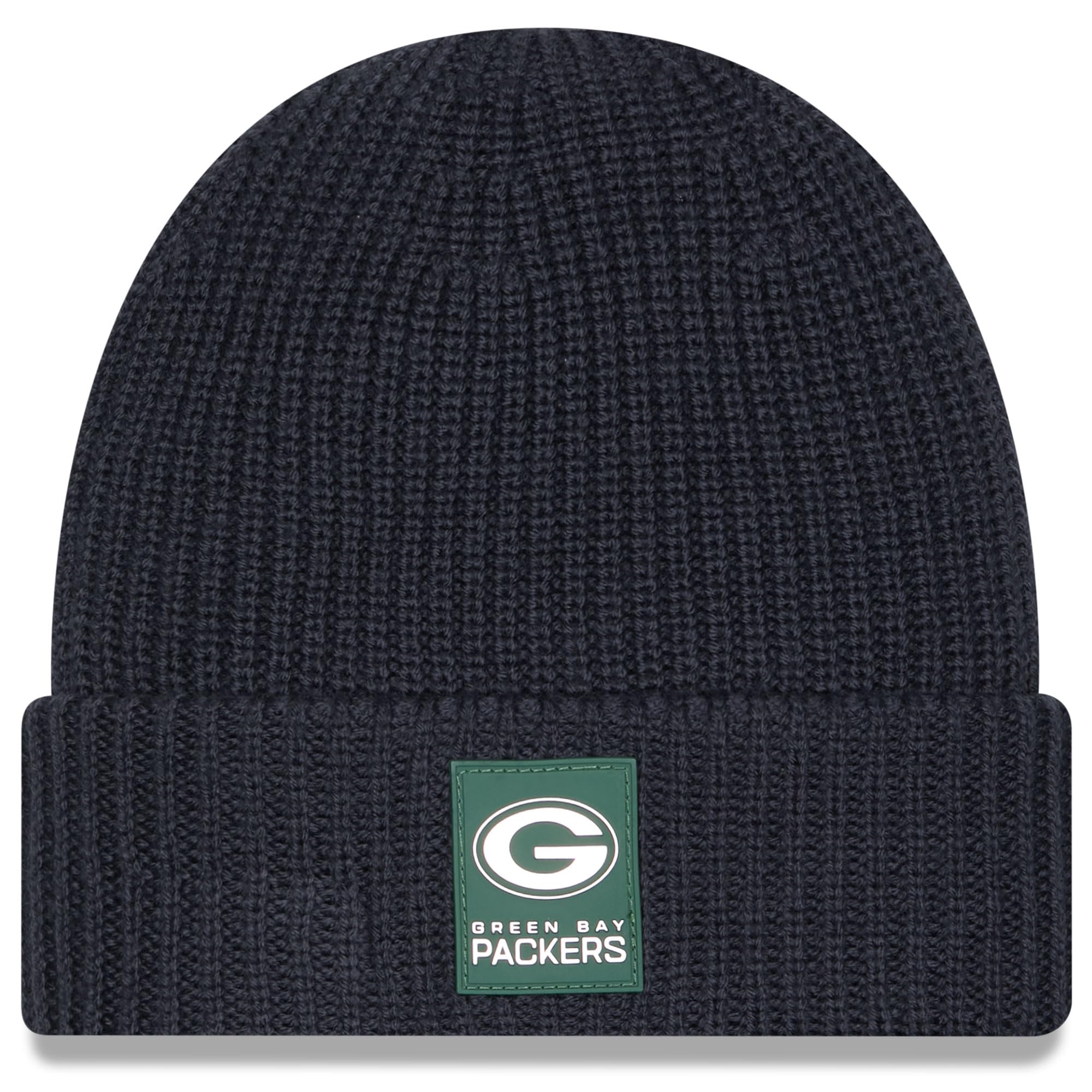 New Era Men's Green Bay Packers, Charcoal Charcoal Green Bay Packers 2025 Sideline Cold Weather Cuffed Knit Hat