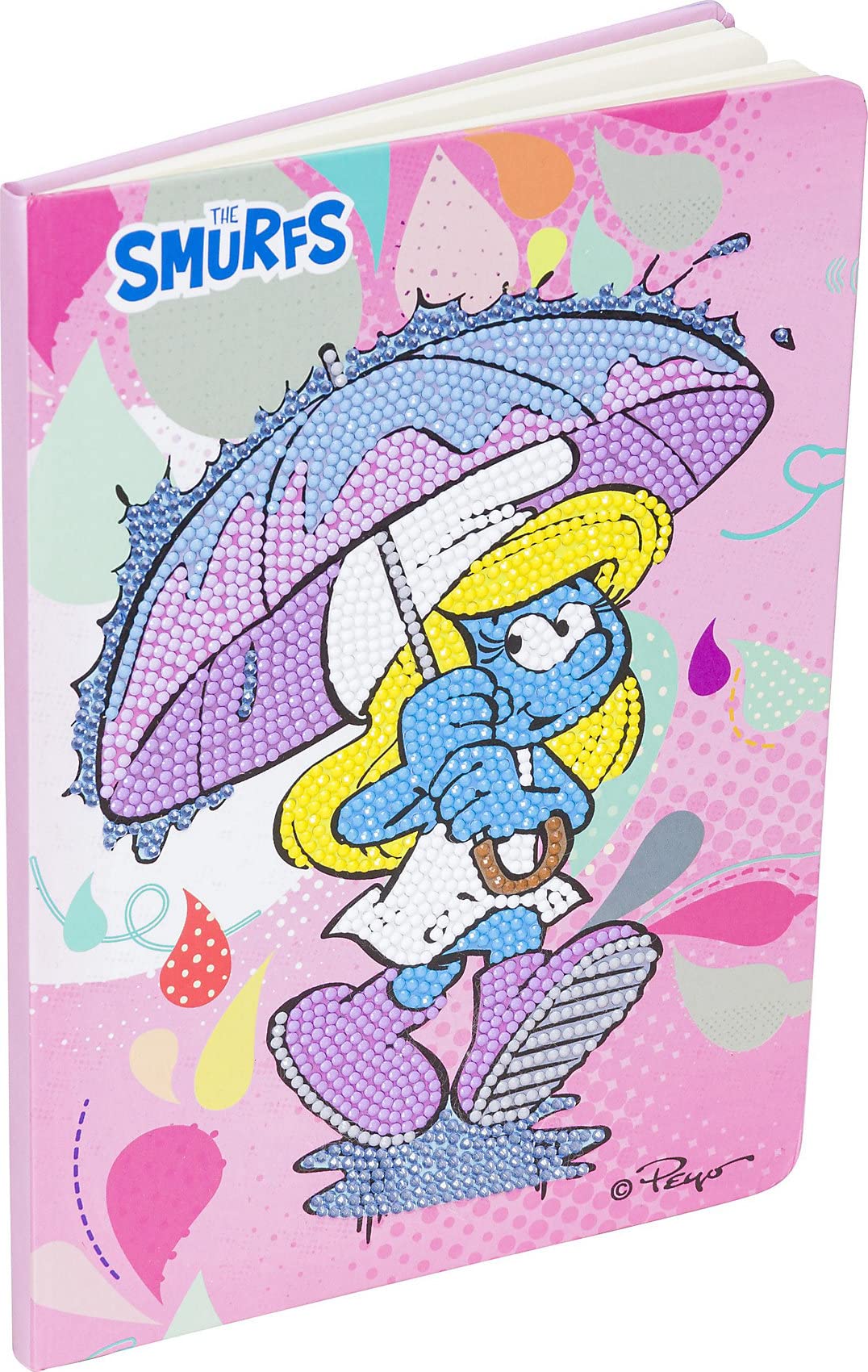 Smurfette with Umbrella Notebook 18x26cm