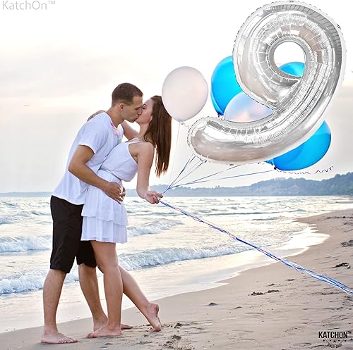 Miniatura 1632 de KatchOn, Globo dorado gigante del número 8 de 40 pulgadas, globo dorado del número 8 para decoraciones de cumpleaños de 8 años para niñas