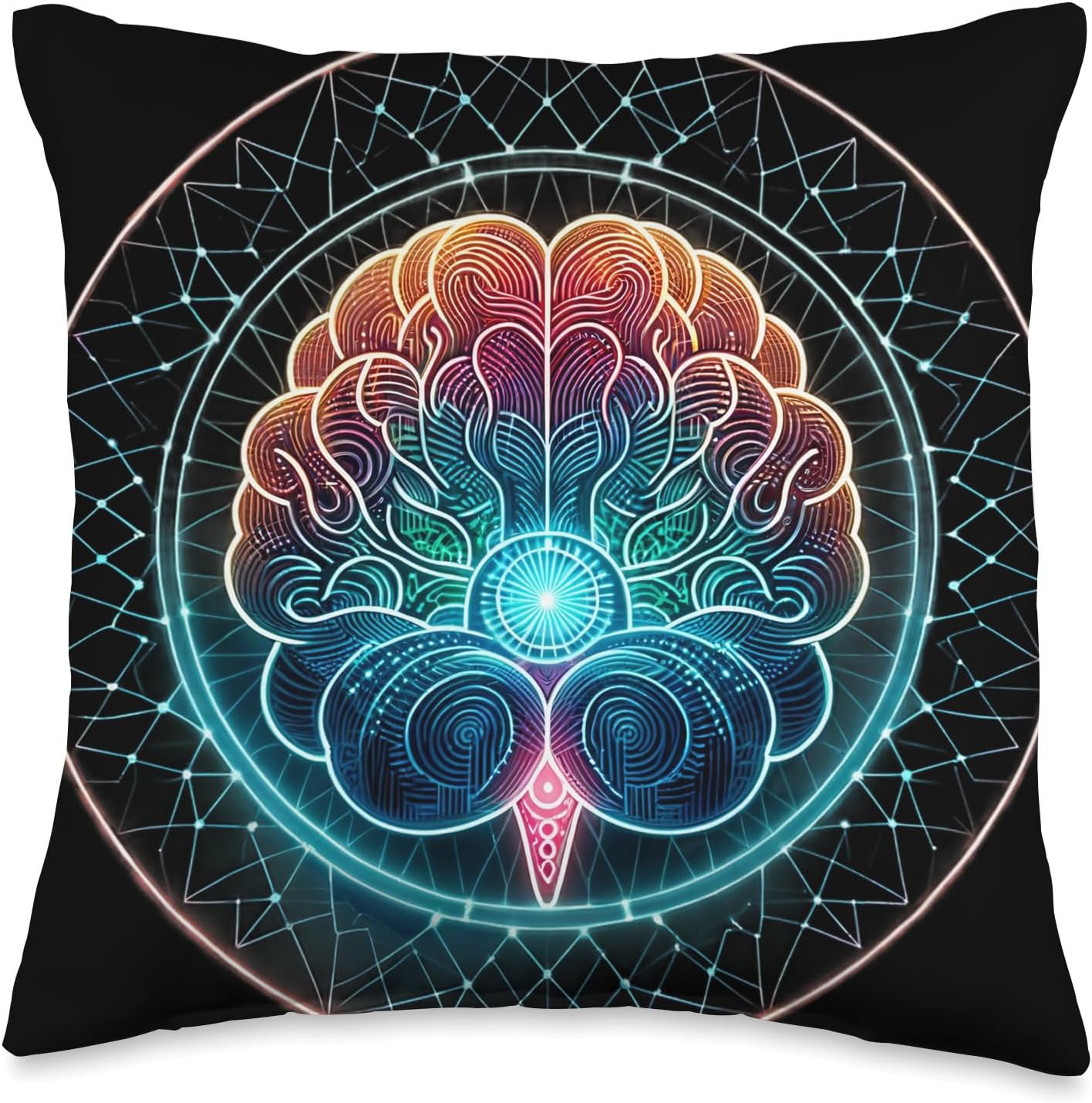 Pineal Gland Awake Third Eye Stimulation Inner Thoughts Mind Throw Pillow