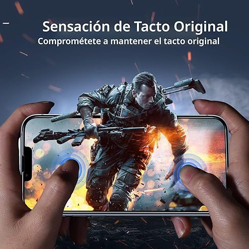 Miniatura 7 de ruwa Protector de pantalla para iPhone 1313 Pro14 paquete de 3 6.1 pulgadas Película de vidrio templado con marco de fácil instalación, Ultra HD,