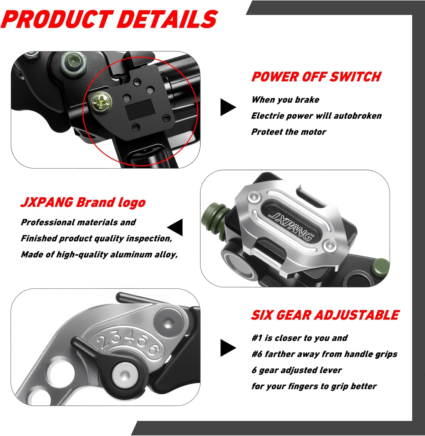 7/8" 22mm Motorcycle Handlebar CNC Brake Master Cylinder Reservoir Clutch and Brake Lever Left & Right Set+Hand Grips+Handlebar Ends Set for Honda Kawasaki Suzuki Yamaha (Silver)