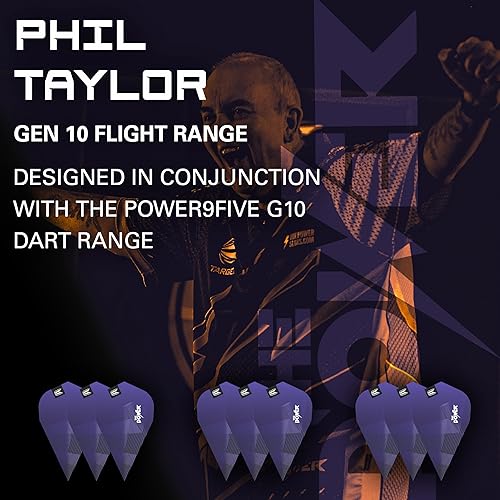 Miniatura 2 de Target Phil Taylor G10 Vapor Pro Ultra - Vuelos de dardos - Paquete de 3 (9 en total)