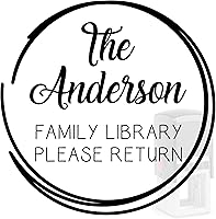 Vista 5 de Sello de libro personalizado, más de 12 diseños, Ex Libris, de The Library of Stamp, sello redondo para profesores (libro 2)