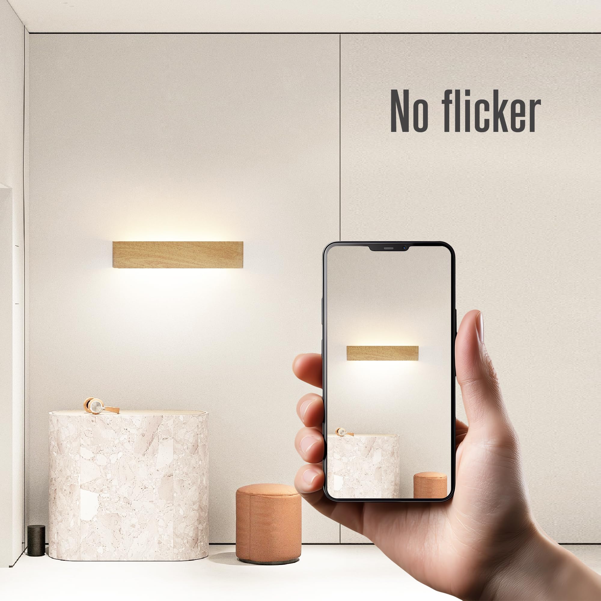 XXINLOOY Indoor LED Wall Light 24W/16.14 inch, Up Down Wall Sconce, 3 CCT Adjustable with Memory Function - Image 3