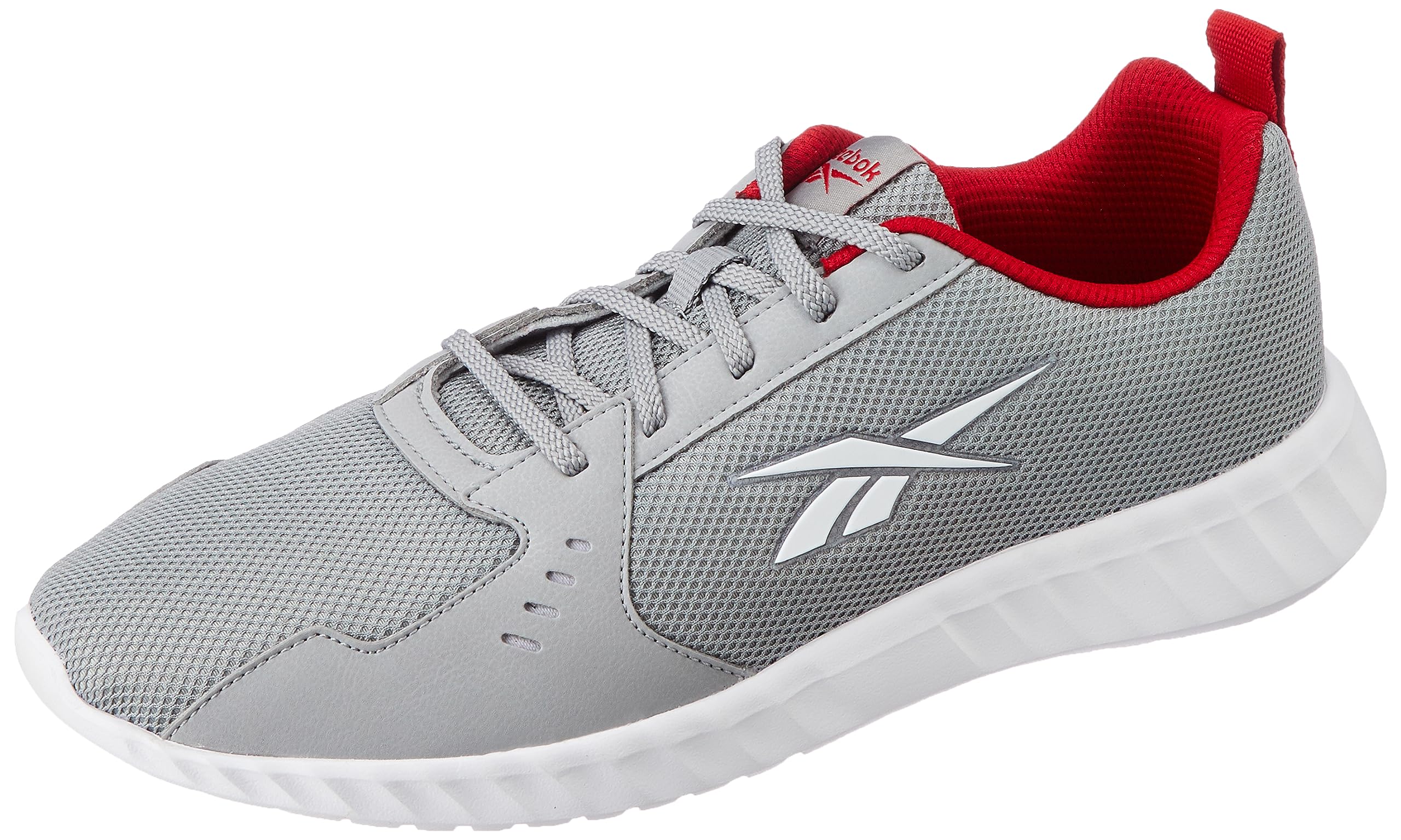 Reebok Mens Ripple Ignite M Pure Grey/White/Vector RED Sneaker - 9 UK (IQ7107) (B0BRKBMQ5H) Amazon Price History, Amazon Price Tracker