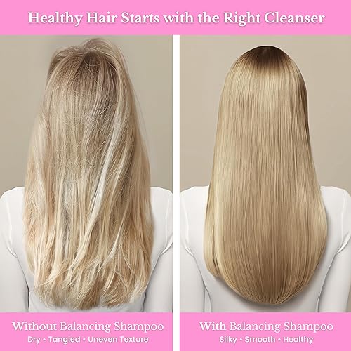 Miniatura 4 de El acondicionador equilibrador equilibra los niveles de humedad e intensifica el brillo, hecho de vitaminas y minerales naturales, queratina,