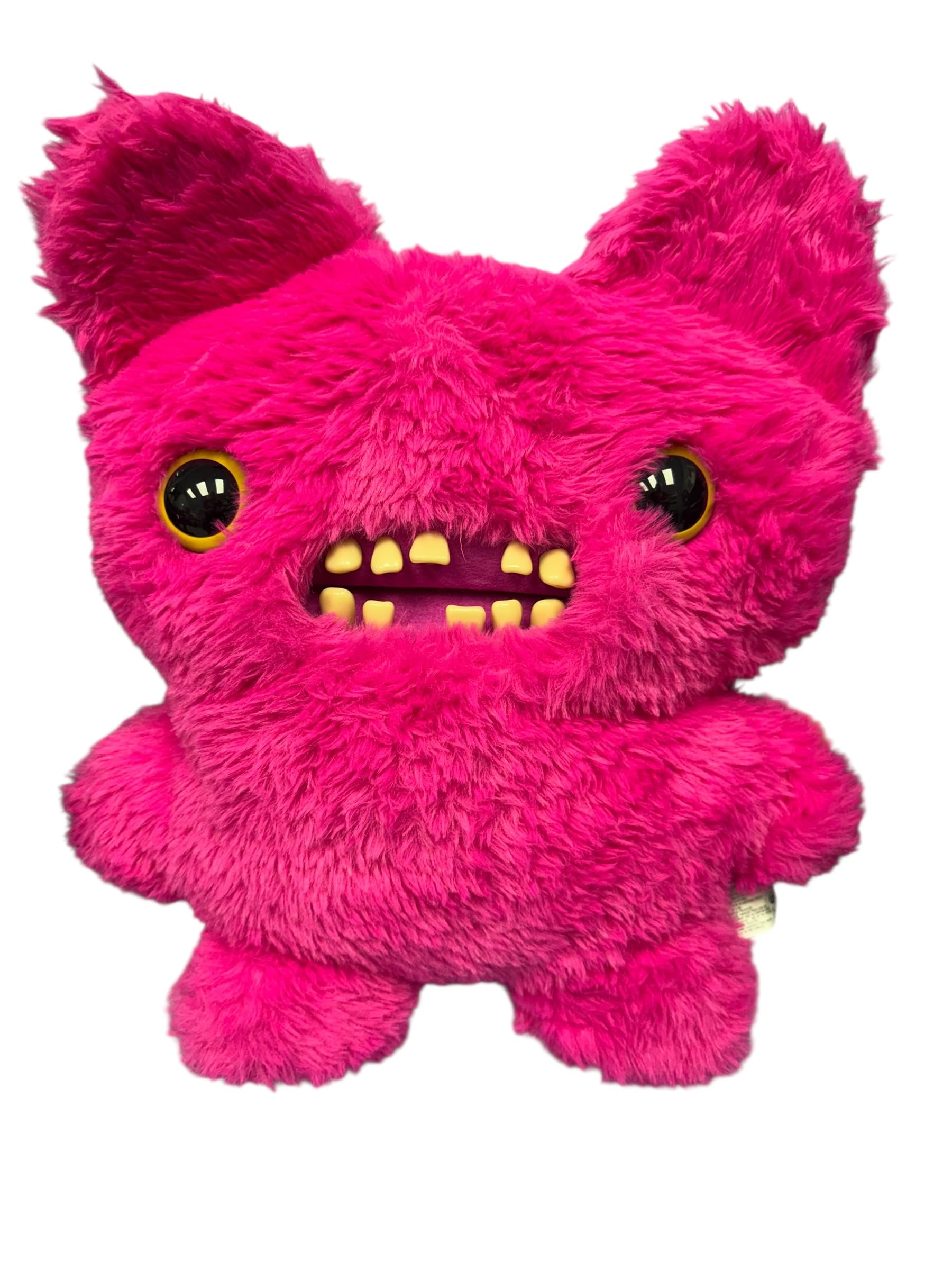 ZURU Fugglers Bigg Fuggs - Big Funny Ugly Monster Plush - 17 inches (Screech (Pink))