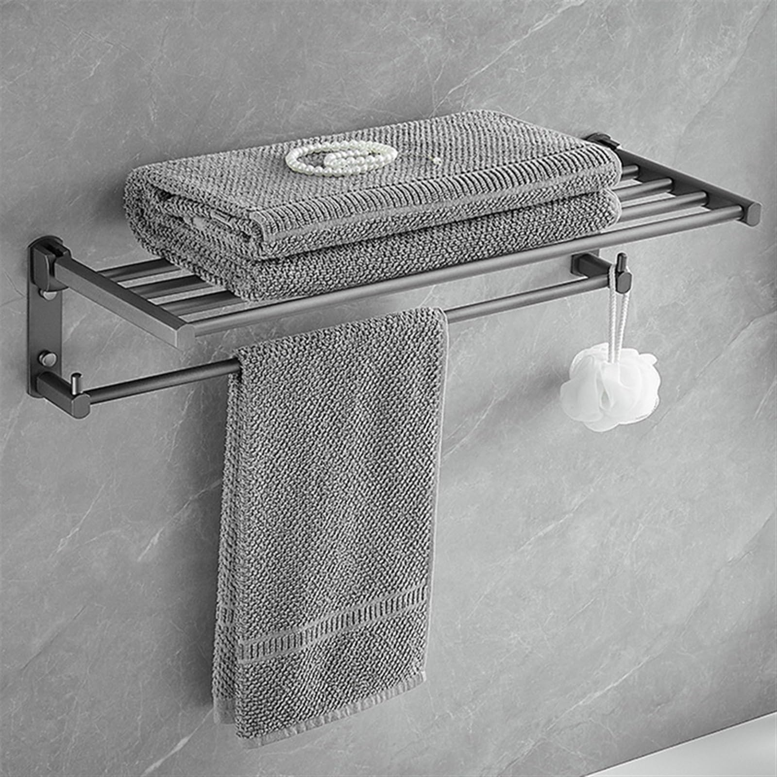 Porte-serviettes salle de bain double barre mural toilettes et baignoire