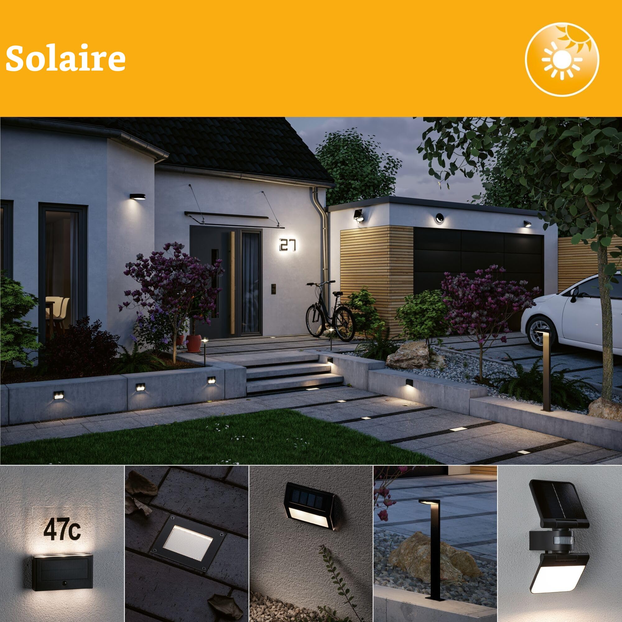 Paulmann 94249 Ryse Luminaire d'extérieur LED solaire avec 1 x 1,2 W anthracite plastique 3000 K blanc chaud 1,2 W