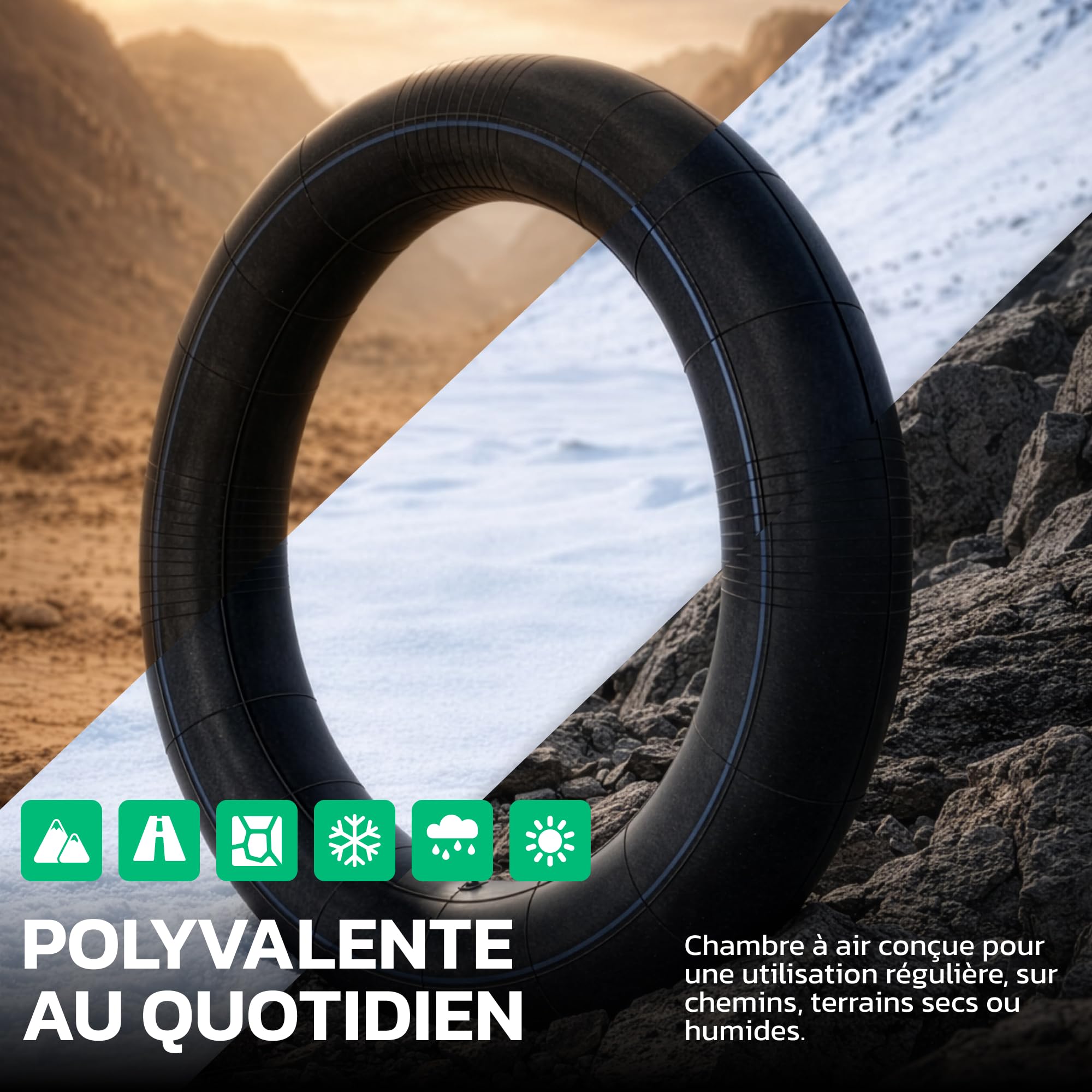 MoovMoov Chambre à Air Moto 21 Pouces pour Pneus 90/90-21, 100/70-21, 100/80-21 et 3.00-21 - Roue Avant - Trail, Adventure, Enduro, Motocross, Dual Sport - Version Standard/Pro Renforcée