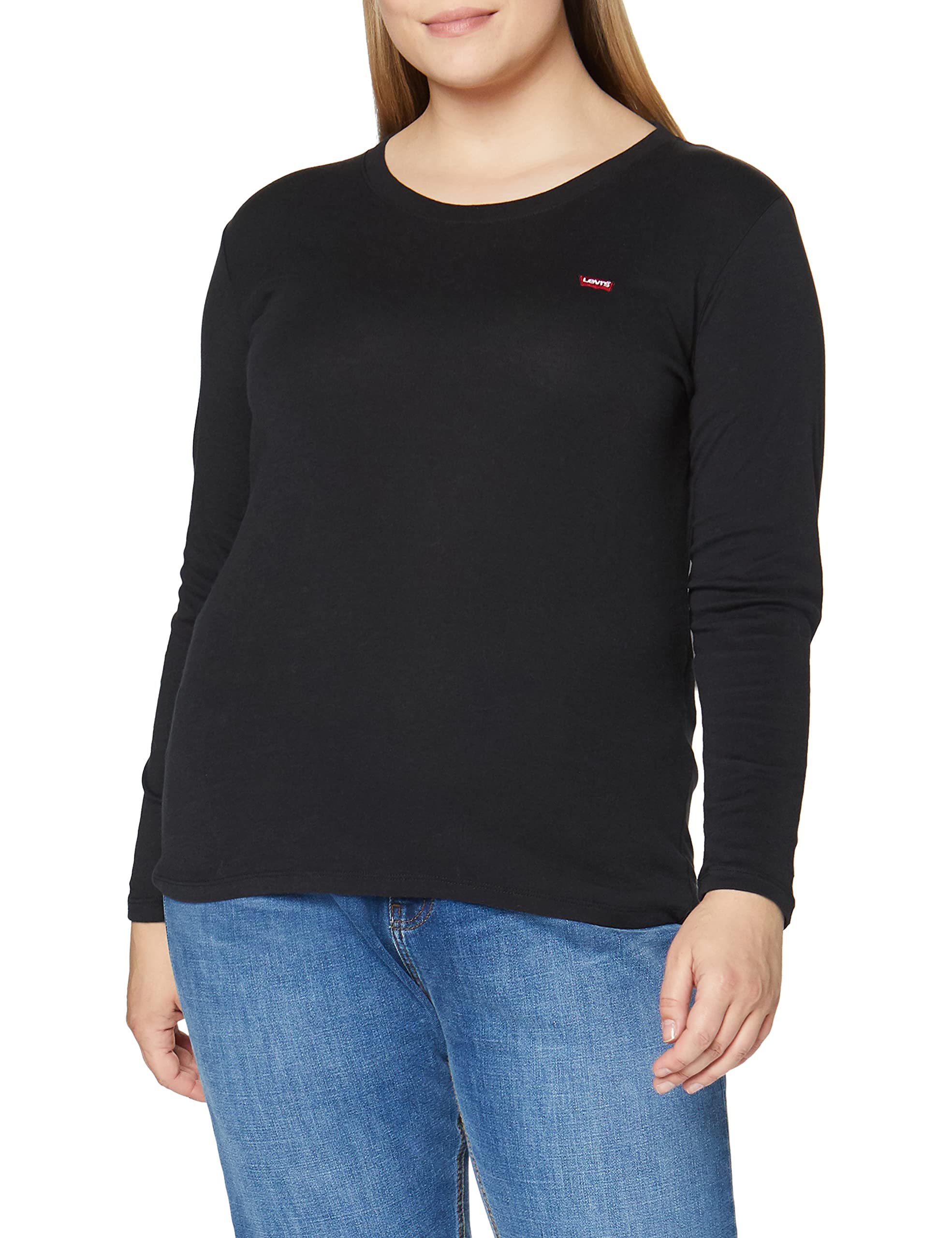 Levi's Plus Size Long Sleeve Baby Tee Camiseta Tallas Grandes Mujer